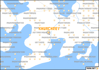 map of Khŭm Chrey