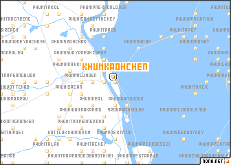 map of Khŭm Kaôh Chĕn