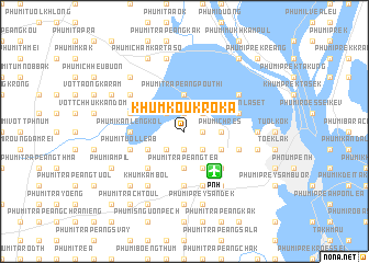 map of Khŭm Koŭk Rôka