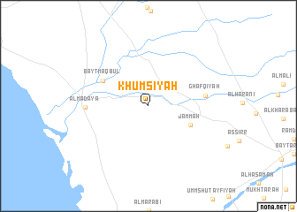 map of Khumsīyah