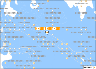 map of Khŭm Thmâ Kôr