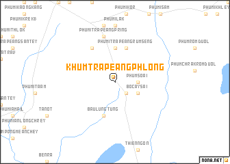 map of Khŭm Trâpeăng Phlŏng