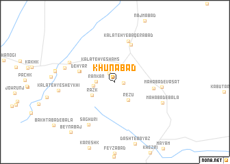 map of Khūnābād