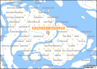 map of Khuna Gobindapur