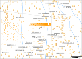 map of Khunaniwāla