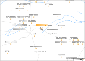 map of Khūnān