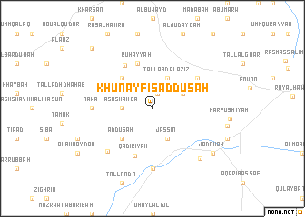 map of Khunayfis ad Dūsah