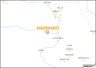 map of Khūneh Varz