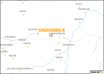 map of Khūnīk-e Bālā