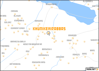 map of Khūnīk-e Mīr‘abbas