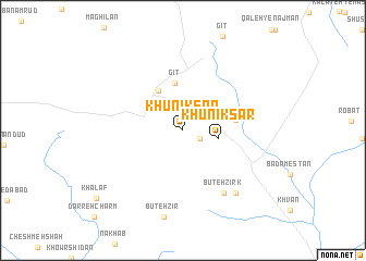 map of Khūnīksār