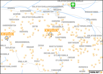 map of Khūnīk