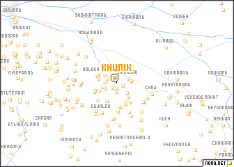 map of Khūnīk