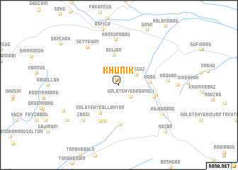 map of Khūnīk