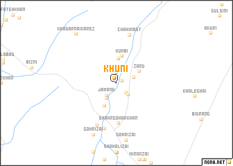 map of Khūni