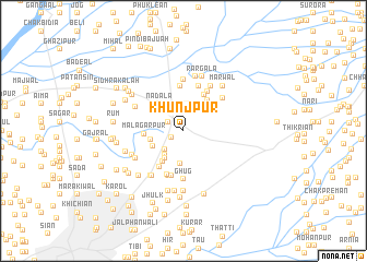 map of Khūnjpur