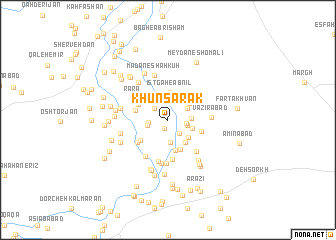 map of Khūnsārak