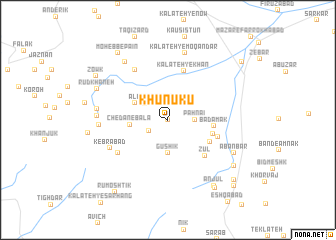 map of Khūnūkū