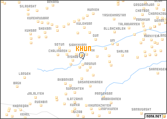 map of Khūn