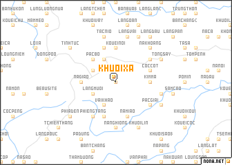map of Khuổi Xả