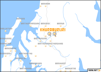 map of Khura Buri
