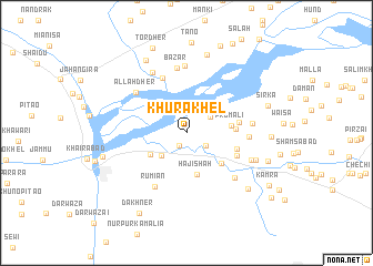 map of Khura Khel