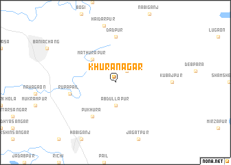 map of Khurānagar