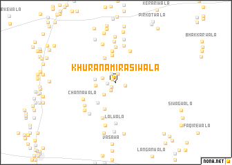 map of Khurāna Mirāsiwāla