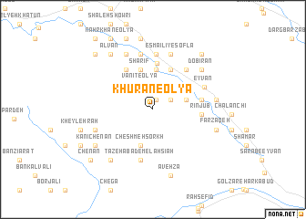 map of Khūrān-e ‘Olyā