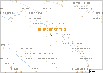 map of Khūrān-e Soflá