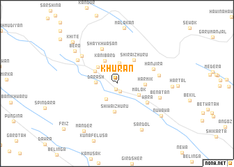 map of Khurān