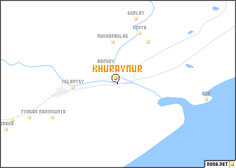 map of Khuray-Nur