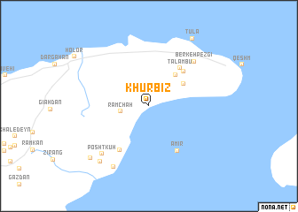 map of Khūrbīz