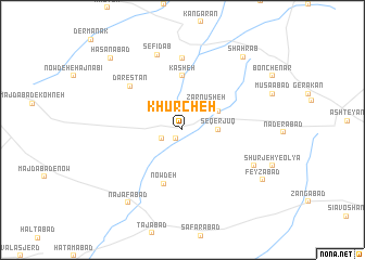 map of Khūrcheh