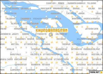 map of Khurd Banagrām