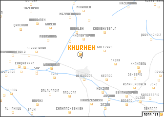 map of Khūrheh