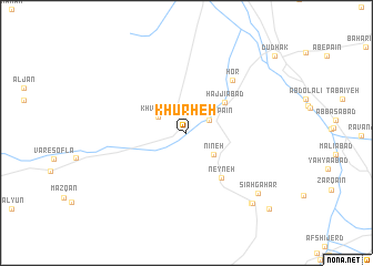 map of Khūrheh