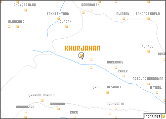 map of Khūrjahān
