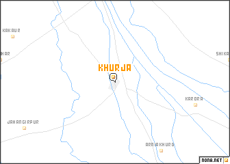 map of Khurja