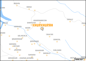 map of Khūr Khūrah
