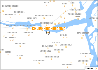 map of Khurkhurhi Bānda