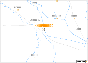 map of Khurmābād