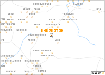 map of Khurmātah