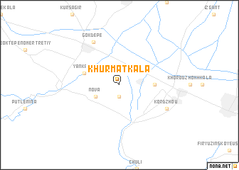 map of Khurmat-Kala
