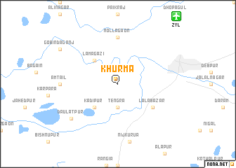 map of Khurma