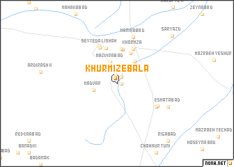 map of Khūrmīz-e Bālā