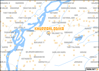 map of Khurram Lodīka