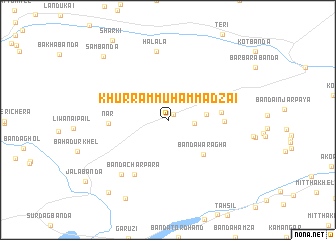 map of Khurram Muhammadzai