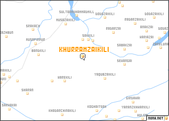 map of Khurramzai Kili