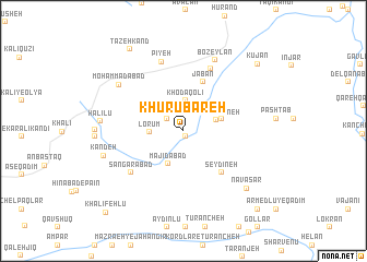 map of Khūrūbāreh